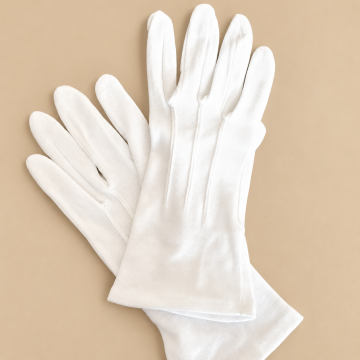 White Parade Gloves